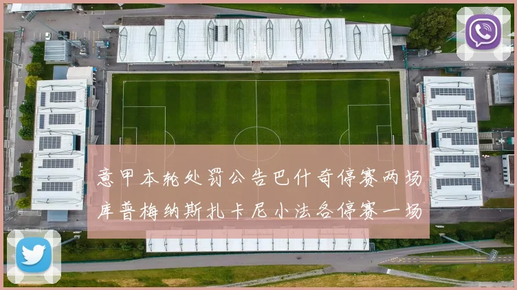意甲本轮处罚公告巴什奇停赛两场库普梅纳斯扎卡尼小法各停赛一场