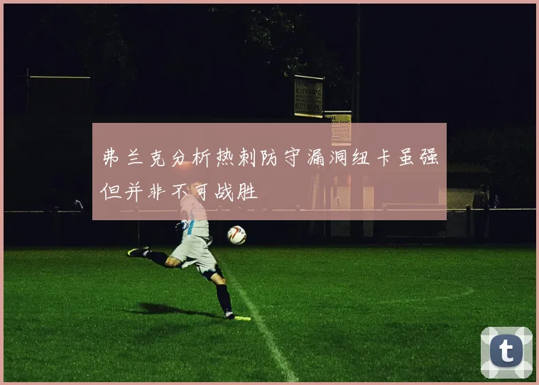 弗兰克分析热刺防守漏洞纽卡虽强但并非不可战胜